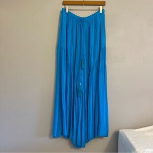 Lumiere Blue Flared Sharara Palazzo Pants